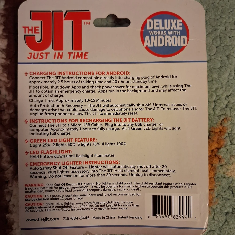Just In Time Phone Charger & Flashlight